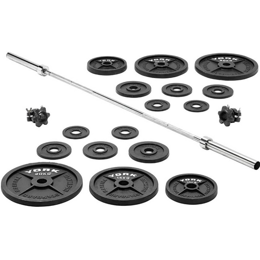 York Barbell 140 KG Olympic Barbell Set