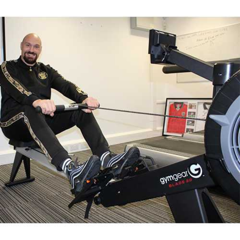 Tyson Fury on Gym Gear Blade 2.0 Rower Rowing Machine